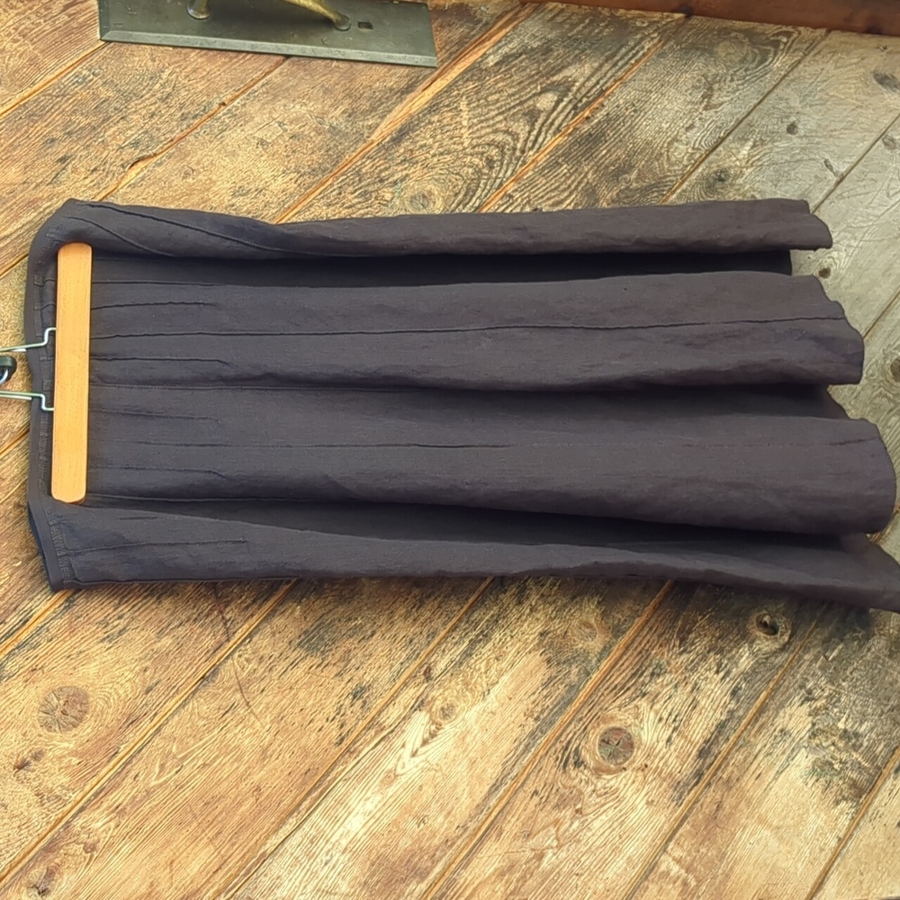 Betty Barclay Skirt Linen Lined Back Zip Large